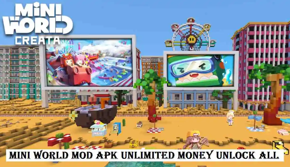 Mini World Mod Apk Unlimited Money, Unlock All