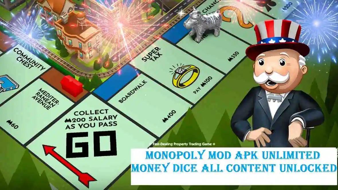 Monopoly Mod Apk (Unlimited Money, Dice, All Content Unlocked)