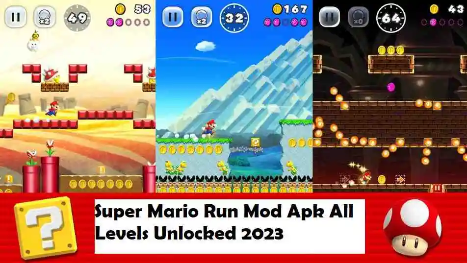 Super Mario Run Mod Apk All Levels Unlocked