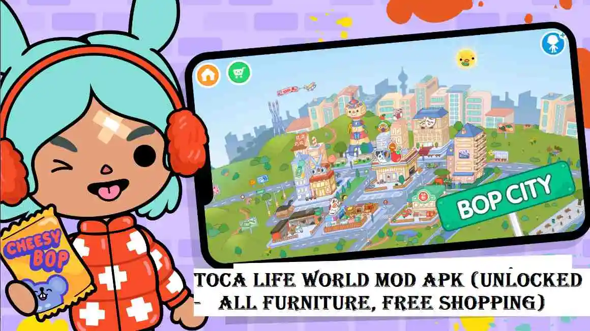 Toca Life World Mod Apk Unlocked All Furniture, Free Shopping